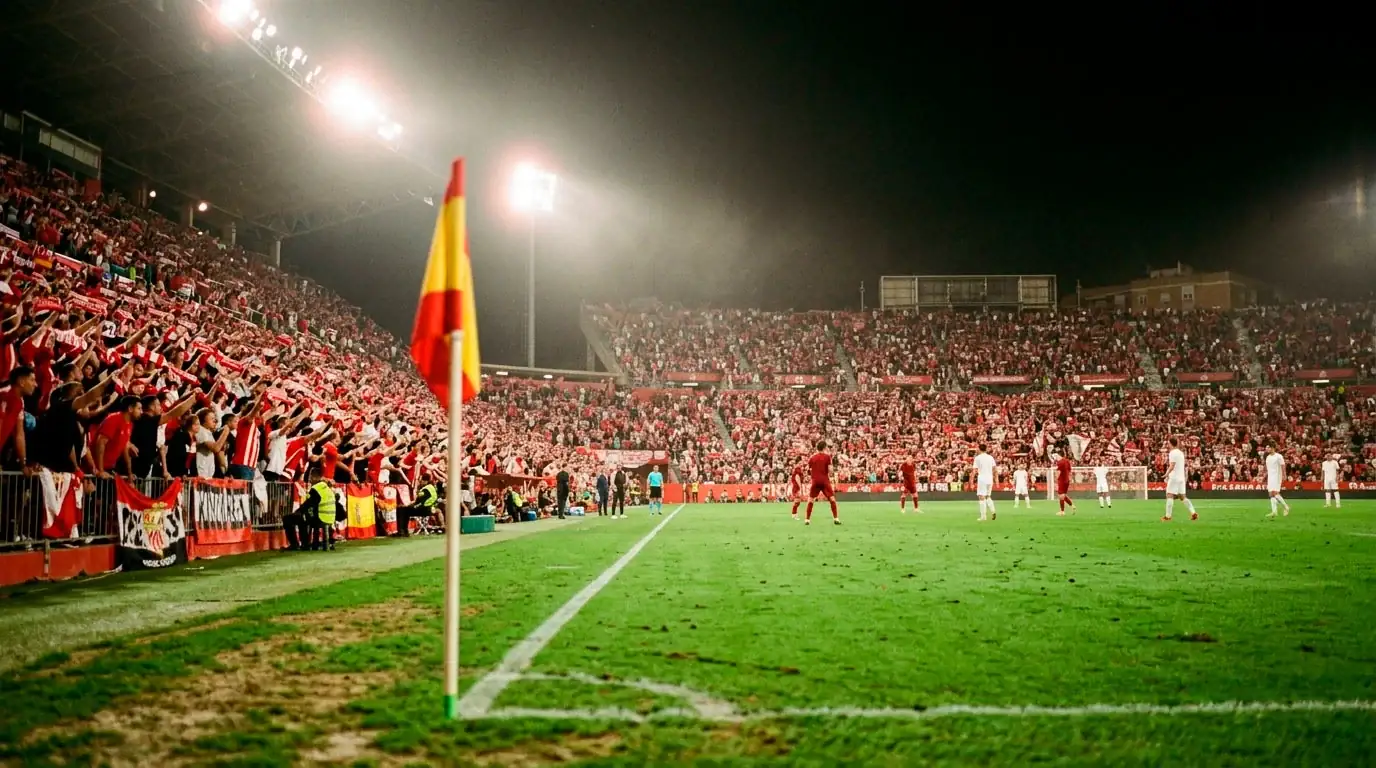 Ambiance dans un stade de La Liga lors d'un match du championnat espagnol